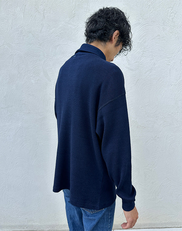 
                  
                    Load image into Gallery viewer, H/W INDIGO THERMAL TURTLENECK / 301861242002
                  
                