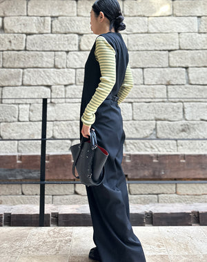 AURALEE オーラリー｜COTTON HIGH GAUGE RIB KNIT CROPPED CREW NECK