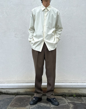 AURALEE / LIGHT WOOL MAX GABARDINE TWO-TUCK SLACKS / 26SP04MG