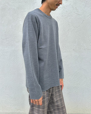 
                  
                    Load image into Gallery viewer, Men 32G SMOOTH WOOL CREW NECK / 301335242003
                  
                