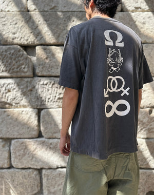 SAINT Mxxxxxx セントマイケル｜SS TEE/CANDLE/BLACK SM-HR8-0000-008