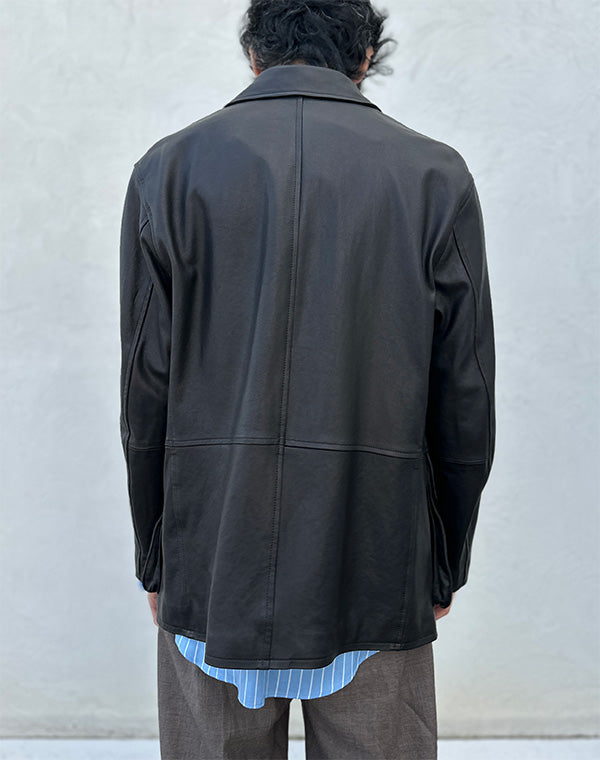 AURALEE オーラリー｜TEXTURED LAMB LEATHER BLOUSON A26SSB01BL｜GEA