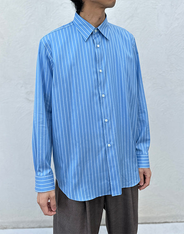AURALEE オーラリー｜COTTON SILK STRIPE SHIRT A26SS01CS｜GEA