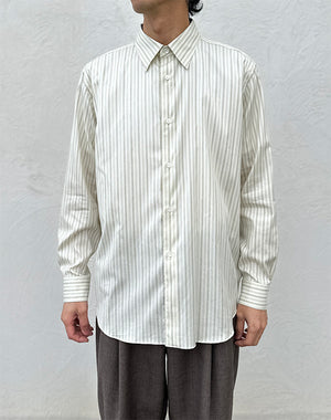 AURALEE オーラリー｜COTTON SILK STRIPE SHIRT A26SS01CS｜GEA