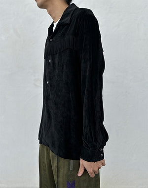 NEEDLES ニードルズ｜Fringe Open Collar Shirt - Rayon Corduroy