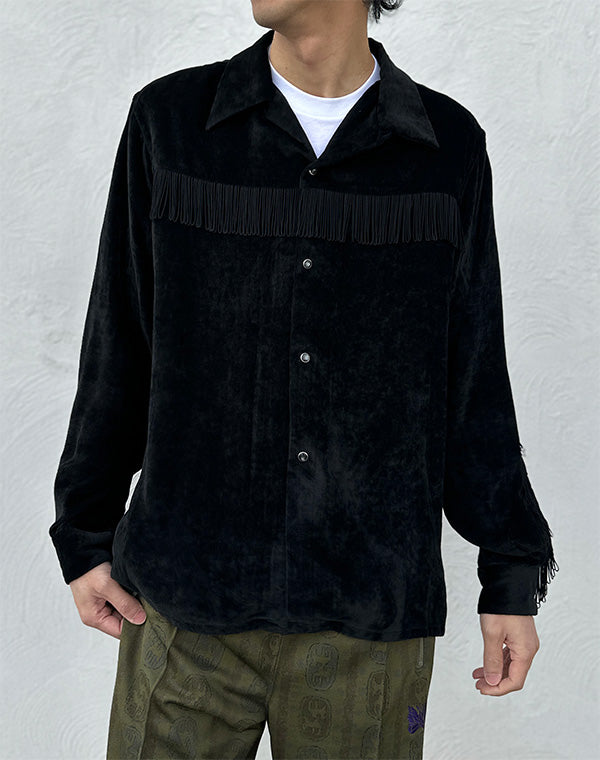 NEEDLES ニードルズ｜Fringe Open Collar Shirt - Rayon Corduroy
