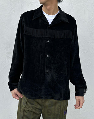 NEEDLES ニードルズ｜Fringe Open Collar Shirt - Rayon Corduroy