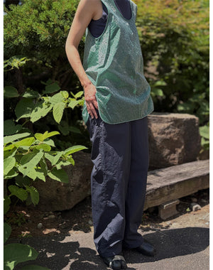Mame Kurogouchi マメ クロゴウチ｜Floral Jacquard Sheer Sleeveless