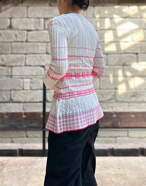 Mame Kurogouchi マメ クロゴウチ｜Lamp Shaped Knit Cardigan MM26SS