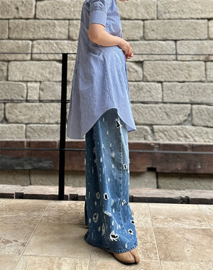 Chika Kisada チカ キサダ｜DENIM WIDE PANTS CP-26063｜GEA