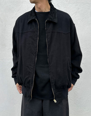 【サイズ1 即発送】 COMOLI 26SS ブラックドリル ジップジャケット COMOLI コモリ｜ ブラックドリル ジップジャケット D01-01030｜GEA