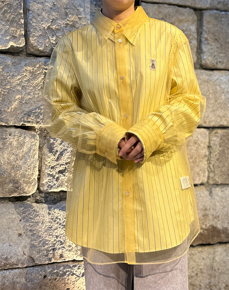 
                  
                    Load image into Gallery viewer, TULLE LAYERED SHIRT / 311297252001
                  
                