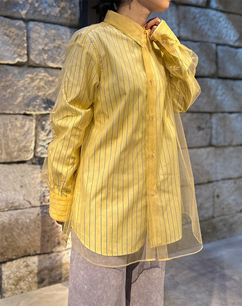 
                  
                    Load image into Gallery viewer, TULLE LAYERED SHIRT / 311297252001
                  
                