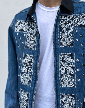 ジャーナルスタンダード 別注 ノー マリズム テキスタイル フリーサイズ 美品 NOMARHYTHM TEXTILE ノーマリズム テキスタイル｜Bandana Embroidery