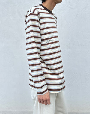 AURALEE オーラリー｜ GRADIENT STRIPE JERSEY L/S TEE A26SP01GJ｜GEA