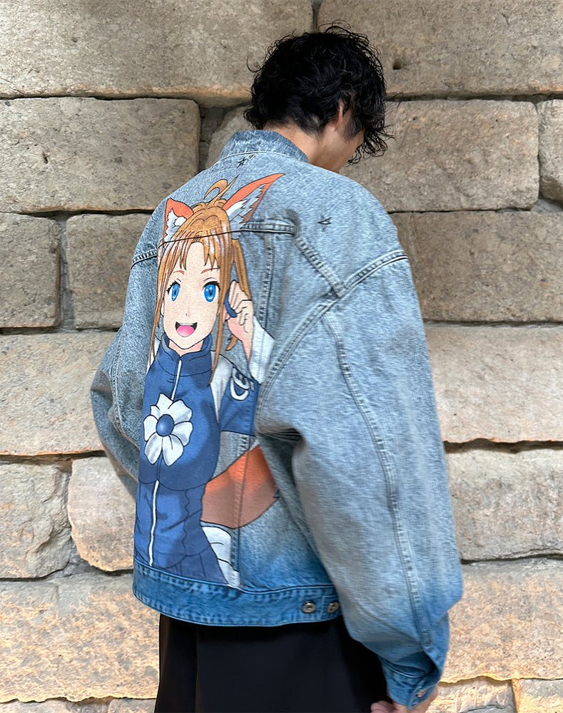 
                  
                    Load image into Gallery viewer, ANIME HAND-PAINTING DENIM JACKET / 313175251002
                  
                