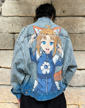 
                  
                    Load image into Gallery viewer, ANIME HAND-PAINTING DENIM JACKET / 313175251002
                  
                