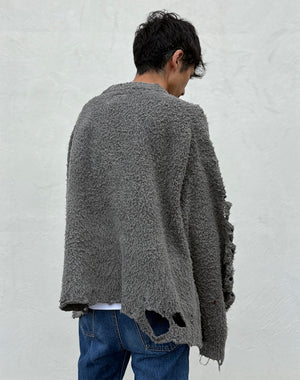RIBCAGE KNIT PULLOVER / 301175252001 – satoseni online store