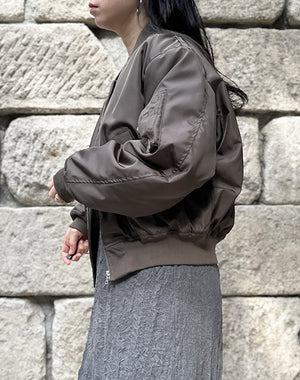 AURALEE オーラリー｜HIGH DENSITY SILK TWILL FLIGHT BLOUSON