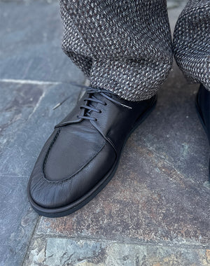 LEATHER LACE-UP SHOES / 361192252001 – satoseni online store