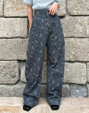 Mame Kurogouchi マメ クロゴウチ｜ Floral Jacquard High Waisted