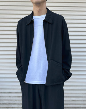 COMOLI コモリ｜ シルクネップ ジップショートジャケット D01-01007