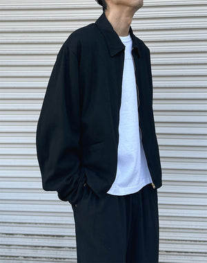 COMOLI コモリ｜ シルクネップ ジップショートジャケット D01-01007