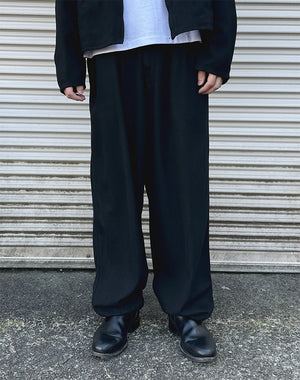 COMOLI コモリ｜ シルクネップ ドローストリングパンツ D01-03008｜GEA