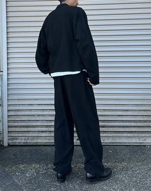 COMOLI コモリ｜ シルクネップ ドローストリングパンツ D01-03008｜GEA