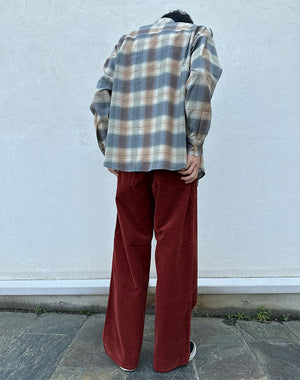 AURALEE オーラリー｜Men GARMENT-DYED FINX CORDUROY 5P WIDE PANTS