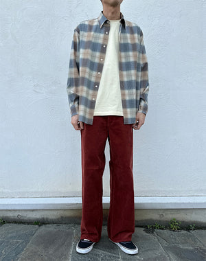 AURALEE オーラリー｜Men GARMENT-DYED FINX CORDUROY 5P WIDE PANTS