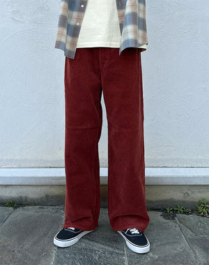 AURALEE オーラリー｜Men GARMENT-DYED FINX CORDUROY 5P WIDE PANTS