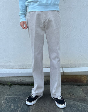 AURALEE オーラリー｜FADED HARD TWIST BROWN DENIM 5P PANTS
