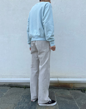 AURALEE オーラリー｜FADED HARD TWIST BROWN DENIM 5P PANTS