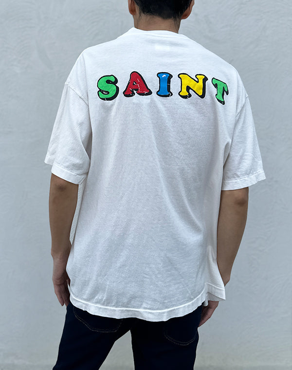 SAINT Mxxxxxx セントマイケル｜JR_SS T-SHIRT/DESTROY/WHITE SM-MK8
