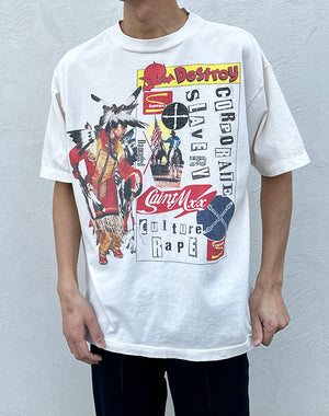 SAINT Mxxxxxx セントマイケル｜JR_SS T-SHIRT/DESTROY/WHITE SM-MK8