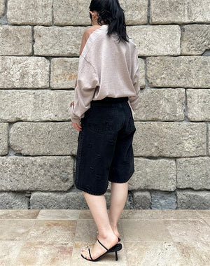 INSCRIRE アンスクリア｜Dot Hole Denim Shorts IC261DAIDPT58｜GEA