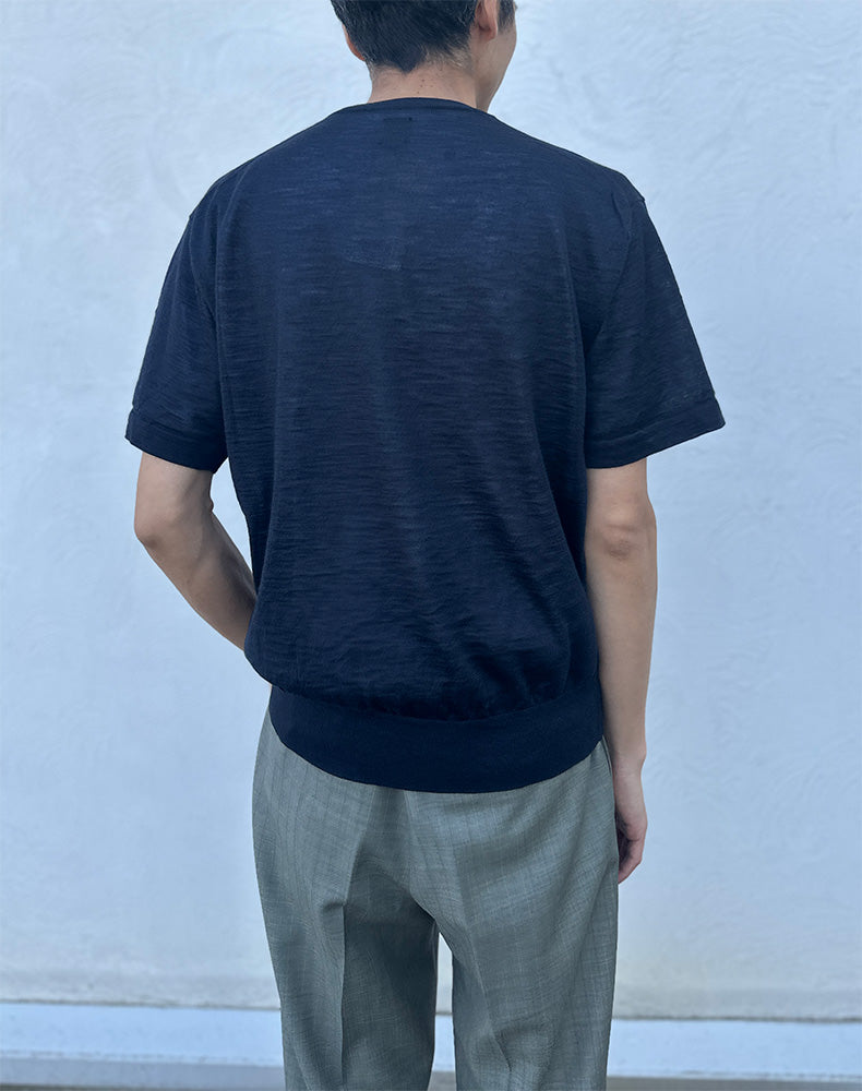 BATONER バトナー｜ Men CHOMA HENLEY NECK SHORT SLEEVE BN-26SM-062