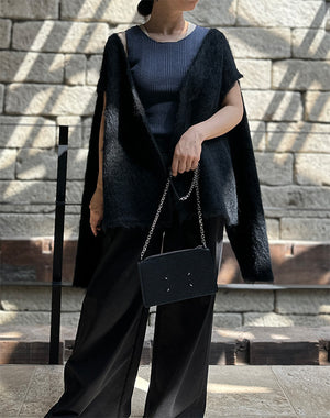 PERVERZE / Wide Slit Cardigan / 0125030507 – satoseni online