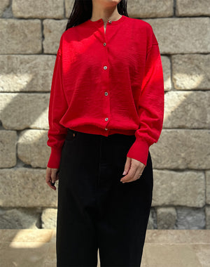 BATONER バトナー｜ Women CHOMA CREW NECK CARDIGAN BN-26SL-040｜GEA
