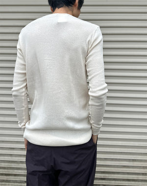 AURALEE オーラリー｜ORGANIC SOFT RIB HENLEY NECK P/O A26SP01OT