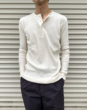 AURALEE オーラリー｜ORGANIC SOFT RIB HENLEY NECK P/O A26SP01OT