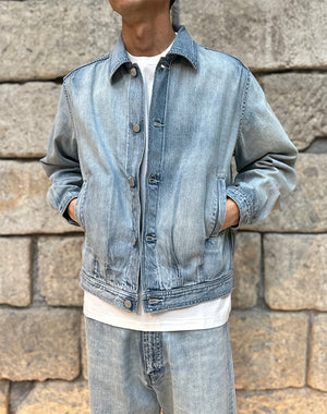 AURALEE / FADED SELVEDGE LIGHT DENIM BLOUSON / A26SB01DE