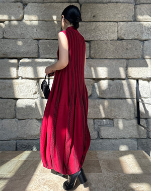 Mame Kurogouchi / Asymmetric Knitted Volume Dress / 303165252003