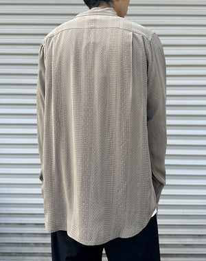 NEEDLES / Open Collar Shirt - Faulourd Stripe Jacquard