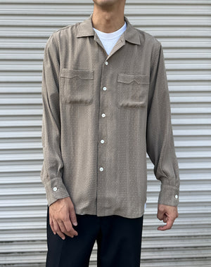 NEEDLES ニードルズ｜Open Collar Shirt - Faulourd Stripe Jacquard