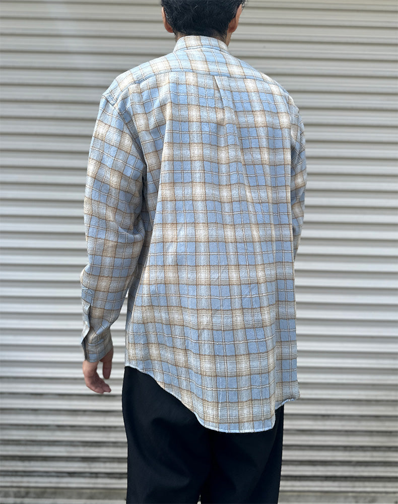 
                  
                    Load image into Gallery viewer, AIRY WOOL CHECK SHIRT / 311192252002
                  
                