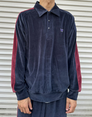 NEEDLES / Side Line Pullover Shirt - C/PE Velour / 312332252002