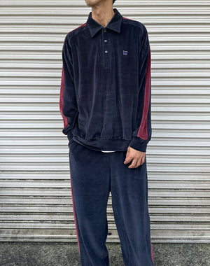 NEEDLES / Side Line Pullover Shirt - C/PE Velour / 312332252002