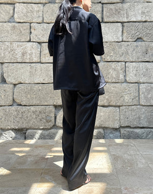 Oblada / OPEN COLLAR SHIRT / M2610SH05 – satoseni online store